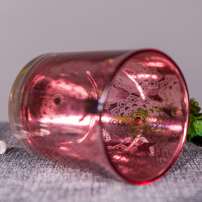 Wholesale OEM ODM customized design luxury bright shining glass votive tealight candle holder 